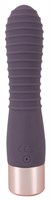 Фиолетовый вибратор с ребрышками Elegant Flexy Vibe - 15 см. - фото 1414205