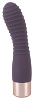 Фиолетовый вибратор с ребрышками Elegant Flexy Vibe - 15 см. - фото 1414204