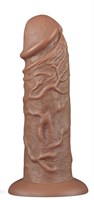 Коричневый фаллоимитатор Cubby dildo - 26,6 см. 247667 - фото 857014