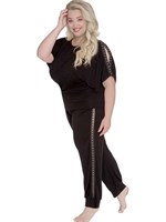 Домашний комплект plus size из вискозного полотна 247733 - фото 657044