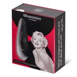 Черный бесконтактный клиторальный стимулятор Womanizer Marilyn Monroe Special Edition - фото 1372197