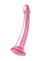 Розовый нереалистичный фаллоимитатор Jelly Dildo L - 20 см. - фото 1356089