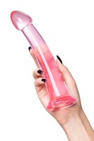 Розовый нереалистичный фаллоимитатор Jelly Dildo XL - 22 см. - фото 1356099