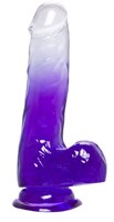Прозрачно-фиолетовый фаллоимитатор Radi - 17,5 см. - фото 1356144