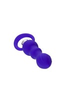 Фиолетовая анальная вибровтулка Curvy - 14 см. - фото 1356161