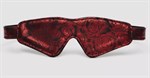 Двусторонняя красно-черная маска на глаза Reversible Faux Leather Blindfold - фото 1356216