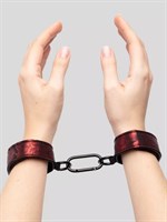 Ошейник с наручниками Reversible Faux Leather Collar and Wrist - фото 1356244