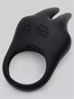 Черное эрекционное виброкольцо Sensation Rechargeable Vibrating Rabbit Love Ring - фото 1356282