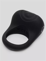 Черное эрекционное виброкольцо Sensation Rechargeable Vibrating Love Ring - фото 1356303