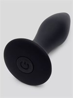 Черная анальная вибропробка Sensation Rechargeable Vibrating Butt Plug - 8,9 см. - фото 1356324