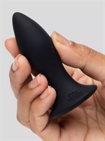 Черная анальная вибропробка Sensation Rechargeable Vibrating Butt Plug - 8,9 см. - фото 1356325