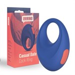 Синее эрекционное кольцо RRRING Casual Date Cock Ring - фото 1356359