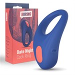 Синее эрекционное кольцо RRRING Date Night Cock Ring - фото 1356364