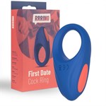 Синее эрекционное кольцо RRRING First Date Cock Ring - фото 1356659