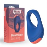 Синее эрекционное кольцо RRRING Dinner Date Cock Ring - фото 1372361