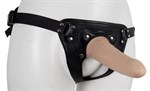 Пустотелый страпон Harness CLASSIC с бандажом - 15,5 см. - фото 1356884