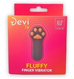 Насадка на палец в форме лапки Finger Vibrator Fluffy - фото 1356992