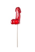 Красный леденец в форме фаллоса со вкусом виски - фото 1372406