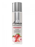 Массажное масло JO Aromatix Massage Oil Strawberry с ароматом клубники - 120 мл. - фото 1357106