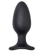 Черная анальная вибропробка HUSH 2 Size L - 12,1 см. - фото 1428712