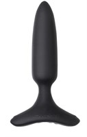 Черная анальная вибропробка HUSH 2 Size XS - 12,1 см. - фото 1427673