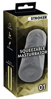 Серый мастурбатор Squeezable Masturbator 01 - фото 1372757