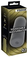 Серый мастурбатор Squeezable Masturbator 02 - фото 1372766