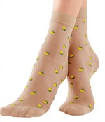 Капроновые носочки с лимончиками Lemon Anklets 276524 - фото 668931