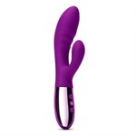 Фиолетовый вибромассажер-кролик Blend - 20,2 см. - фото 1373216