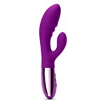 Фиолетовый вибромассажер-кролик Blend - 20,2 см. - фото 1373214