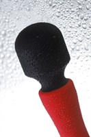 Красно-черный двусторонний вибромассажер Black Red - 21 см. - фото 1373326