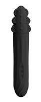 Черный вибромассажер-ротатор Aaron с рельефной массирующей головкой - 19,5 см. - фото 1373409