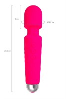 Розовый жезловый вибратор Peony - 20,5 см. - фото 1373418