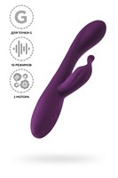 Фиолетовый вибратор-кролик G-Spotter - 19,5 см. - фото 1373470