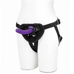 Фиолетовый поясной фаллоимитатор Strap on Harness   5in Dildo Set - 12,25 см. - фото 1373735
