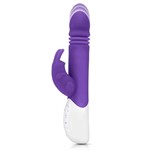 Фиолетовый пульсирующий вибромассажер G-Spot Thrusting Rabbit - 24 см. - фото 1373767
