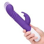 Фиолетовый массажер для G-точки Slim Shaft thrusting G-spot Rabbit - 23 см. - фото 1373800