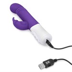 Фиолетовый массажер для G-точки Slim Shaft thrusting G-spot Rabbit - 23 см. - фото 1373803