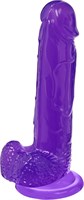 Фиолетовый реалистичный фаллоимитатор Mr. Bold L - 18,5 см. - фото 405402