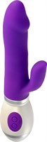 Фиолетовый вибратор-кролик Miss Jessy - 18,5 см. - фото 439129