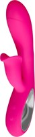 Розовый вибратор-кролик Mrs. Jia - 20 см. - фото 405507