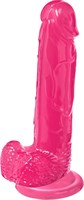 Розовый реалистичный фаллоимитатор Mr. Bold L - 18,5 см. - фото 405552
