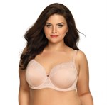 Бюстгальтер plus size с эффектной вышивкой на чашках 288791 - фото 659146