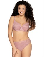 Бюстгальтер с чашками plus size из жаккардовой ткани на тонком поролоне 289832 - фото 72033