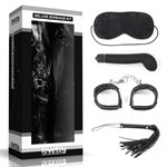 БДСМ-набор Deluxe Bondage Kit: маска, вибратор, наручники, плётка - фото 476988