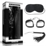 БДСМ-набор Deluxe Bondage Kit для игр: маска, наручники, плётка - фото 476998