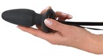 Черный анальный вибростимулятор с расширением Fanny Hills Butt Plug - фото 1374897
