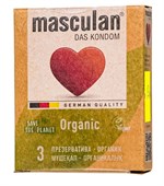 Экологически чистые презервативы Masculan Organic - 3 шт. - фото 1374924