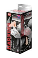 Женский пояс-трусики c 2 насадками и вагинальной пробкой WOMAN LONG 297014