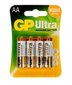 Батарейки алкалиновые GP Ultra Alkaline AA/LR6 - 4 шт. - фото 477239